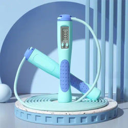 Counting Jump Rope Skipping Rope Adjustable Digital Jump Rope with Counter Skipping Long Jump Rope for Men Women