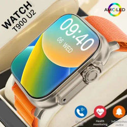 2025 nouvelle montre intelligente T900 U2 montre Ultra IWO montre Ultra NFC Smartwatch série 9 Bluetooth appel 2.2 pouces montre de Fitness sans fil
