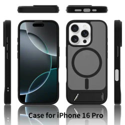 For Iphone 16e/16 Pro Max 15 Plus 14 13 12 Phone Case Frosted Skin Feeling Magnetic Charging Folding