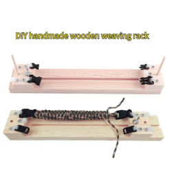 Wood Paracord Jig, Adjustable Length Paracord Jig Bracelet Maker DIY Hand Knitting Bracelets Necklaces