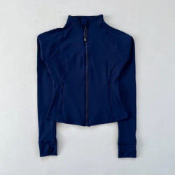 Long-sleeved yoga fitness tops, gym fitness yoga sports jackets, women's slimming threaded fitness yoga clothes