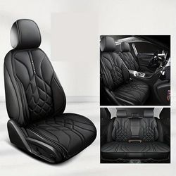 TEMU Universal Seat Covers, Non-binding Half-, No Padding, For 6/for 2/for 3////ats/all , Vehicle Accessories