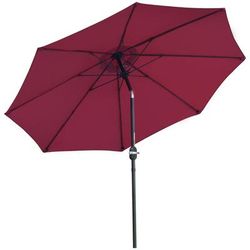 TEMU Patio Parasol Sun Umbrella, Tilt Shade Shelter With 8 Ribs Aluminium Frame