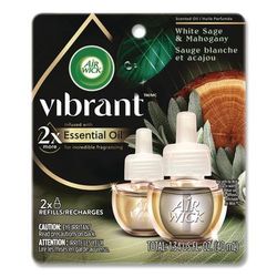 Air Wick Scented Oil Refill, White Sage and Mahogany, 0.67 oz, 2/Pack (RAC6233803137)