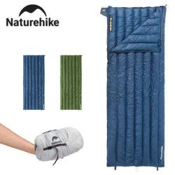 Naturehike CW295 Duck Down Sleeping Bag Ultralight Waterproof Four Seasons Envelope Sleeping Bag Camping Fishing Sleeping Bag
