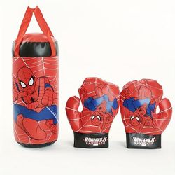 TEMU 3pcs -man Themed Punching Bag Boxing Set With Gloves - Durable Polyester, Ideal For Christmas, Halloween, Easter, Birthday Gifts, |themed Activity|durable