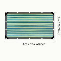 TEMU Colorful Thickened Sunshade Canopy With Edging And Perforated Insulation Net, Anti-aging Suitable For Courtyard Camping And Garden, Outdoor Umbrella Gazebo