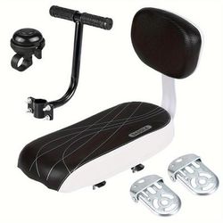 TEMU Four-piece Accessories Set, Mountain Bike Rear Seat Sponge Pad, Seat Board, Bicycle Backrest Accessories Electric Bicycle Tool Kit, Including Seat Cushion And Backrest, Handlebars, Pedals, Bell