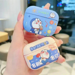 Vendite calde simpatico cartone animato Doraemon custodia per auricolari per Airpods Pro Pro2 2024 3rd 2nd custodia per cuffie Bluetooth senza fili