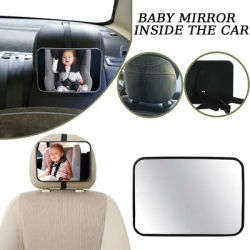 Rétroviseur de voiture pour bébé, miroir intérieur de sécurité, siège de voiture universel, appui-tête, moniteur de sécurité pour enfant et bébé, conduite