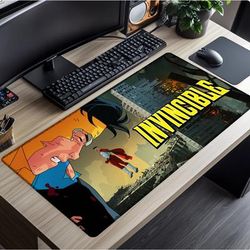 TEMU 1pc Large Size Anti-slip Gaming Mouse Pad - Ultra-thick, Smooth & Comfortable For Office Use, Vibrant Anime Design With Text, Office Desk Mat | Anime Desk Mat | Desk Mat, Desk Pad