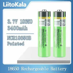 liitokala 100% Original NCR18650B 3.7v 3400mah Lithium Rechargeable Battery For Flashlight Toys batteries (NO PCB)