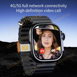 DW100 Pro Smartwatch hommes Touch ID 5G LTE Android montre intelligente avec écran Amoled 2.29 pouces 180 ° Caméra rotative GPS WIFI NFC Boussole