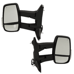 JC Whitney Mirror Textured Black, Driver & Passenger Side, 1-year limited warranty SET-JFD388ER-S