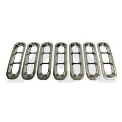 RT Off-Road Grille Assembly Plastic Chrome Insert OE Replacement Series, 1 year or 12,000-mile limited warranty RT26055