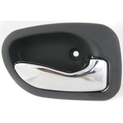 JC Whitney Interior Door Handle Gray bezel with chrome lever, Front Or Rear, Passenger Side, 1-year unlimited-mileage warranty REPH462385
