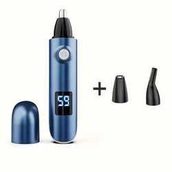 TEMU Usb Rechargeable Nose & Ear Hair Trimmer - Dual-edge, Easy Clean, Professional Grooming Kit For
