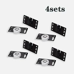 TEMU 4 Sets, Sliding Door Wheels For Wardrobes And Furniture Pulleys, Suitable For Stores, Shops And Restaurants