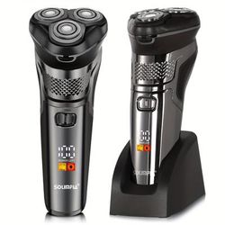TEMU Smart Electric Shaver Portable Men's Shaver With Digital Display