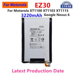 100% Original EZ30 3220mAh Battery For Motorola Moto XT1100 XT1103 XT1115/GOOGLE Nexus 6 Mobile
