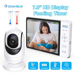 Baby monitor da 7 pollici con batteria da 5000 mAh Sicurezza domestica intelligente per interni