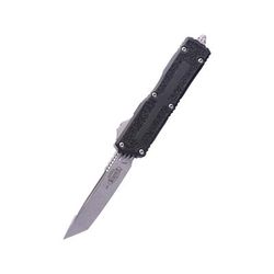 Microtech Scarab II Gen III T/E Stonewash Standard 3.95in Folding Knife Black 1279-10