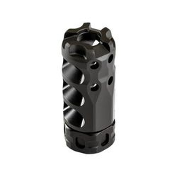 Precision Armament HYPERTAP Ti Muzzle Brake Titanium-Slim 7.62mm/.308Cal 5/8-24 Black A04818