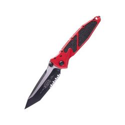 Microtech Socom Elite T/E-M Black P/S 4in Folding Knife Red 161-2RD