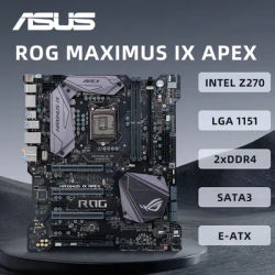 ASUS ROG MAXIMUS IX APEX Intel Z270 EATX Enthusiast Motherboard Support i5-6500 7600K i7-6700K 7700K CPU DDR4 4266MHz 2xM.2 RGB