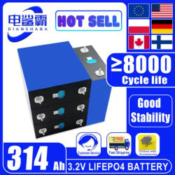 Brand New 8000 Cycles Lithium Iron Phosphate Battery 3.2V 314Ah Lifepo4 battery DIY 12V 24V 48V suitable EV RV Marine Boat Batte