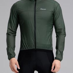 TEMU Donen Cycling Jersey, Windproof And Sun-resistant Top, Breathable Comfortable Outdoor Road Bike Long Sleeve, Lightweight, Zipper Closure, For Men, Cycling