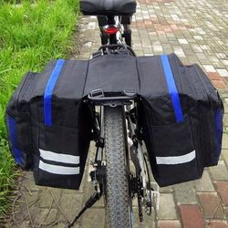TEMU Double Panniers Bicycle Cycling Rear Seat Trunk