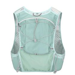Gilet da corsa Pacchetto d'acqua Gilet di idratazione Manicotti Impermeabile Asciugatura Rapida Leggero Poliestere per Maratona Escursionismo Jogging