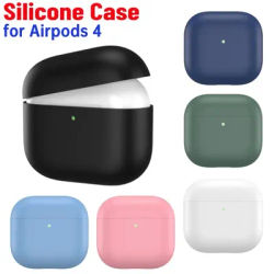 Coque en silicone pour Airpods 4 (2024), étui pour écouteurs, antichoc, housse de protection complète du corps, Anti-chute, sans fil BT