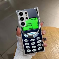 TEMU A Personalized Retro Phone Cover With Graffiti Design, Compatible With For For Galaxy S25, S24, S23, S22, S21, S20 Fe 4g And 5g, Featuring A Transparent Soft Back For Drop