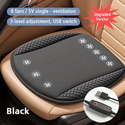 TEMU Summer Cooling Car Seat Cushion - Breathable Material, Anti-slip Ventilated Design For Cooling, Universal Fit For Cars, Trucks & Suvs, Car Seats For Trave