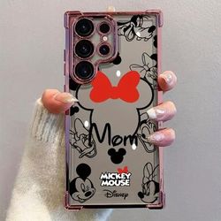 TEMU Cartoon Case For Galaxy S25 S24 S23 S22 S21 Fe 4g 5g Shockproof Transparent Soft Back Cover