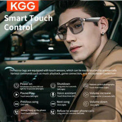 New Smart Glasses GS10 Men Women Color Changing Glasses BT Call Voice Assistant Remote Camera Music Playback Smart Touch Control