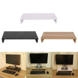 Support de moniteur support de moniteur support en bois LED LCD moniteur d'ordinateur Riser organiseur de bureau support d'affichage support étagère de moniteur