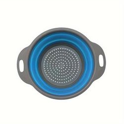 TEMU 1pc Kitchen Strainer - Collapsible Silicone Colanders For - Use With Pasta & Veggies Or As A Fruit Or With Strainer - For Campers