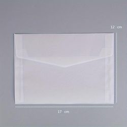 TEMU Creative Transparent Sulfuric Acid Paper Envelopes Romantic Envelopes 10pcs Per Pack