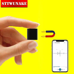 Mini Voice Activated Recorder OTG Mobile Phone Connection Small Digital Audio Device Sound Recording Micro Dictaphone Magnet