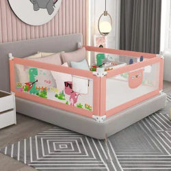 Baby crib bumper,Children's Activity Safety Fence,Baby bed Playpen Anti-fall Bedside Guard Adjustable Guardrail Height