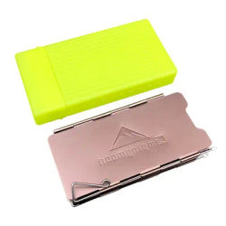 CAMPINGMOONG Aluminum Alloy Wind Deflector Stove Head Stove Wind Deflector Foldable Portable Mini Picnic Camping Equipment