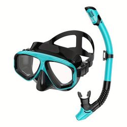 TEMU Adult,snorkeling Set, Outdoor Snorkeling, 180° Panoramic Wide-angle Mask, Professional Snorkeling, Suitable For Free Breathing While Swimming.