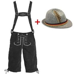Oktoberfest Lederhosen Cappello alpino Bavarese Tedesco Alpino Prati Per uomo Feste Festa della birra Panno in stile tradizionale