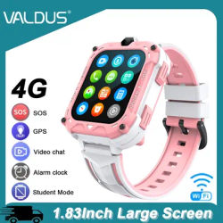 VALDUS 2025 nouveau VK39 4G enfants Smartwatch GPS SOS appel vidéo WIFI carte SIM 0.08Mpix caméra grand écran 4G montre pour enfants cadeau