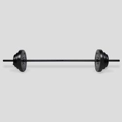 TEMU 20kg Barbell Set – Adjustable Vinyl Weight Set With Bar & Plates – Full- Training For Home Gym – Noise-reducing, Floor-protecting Coating – Ideal For Weightlifting & Muscle Building