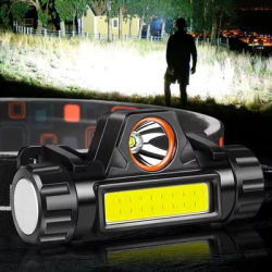 Mini Powerful LED Headlight Outdoor Headlamp USB Rechargeable Flashlight Waterproof Head Torch For Camping Fishing Lantern