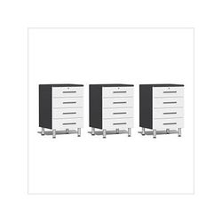 Ulti-MATE Garage Cabinets 3-Piece 4-Drawer Garage Cabinet Kit in Starfire White Metallic